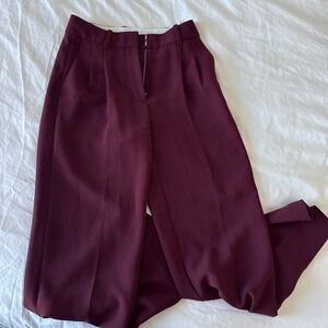 Atrizia Burgundy Trousers